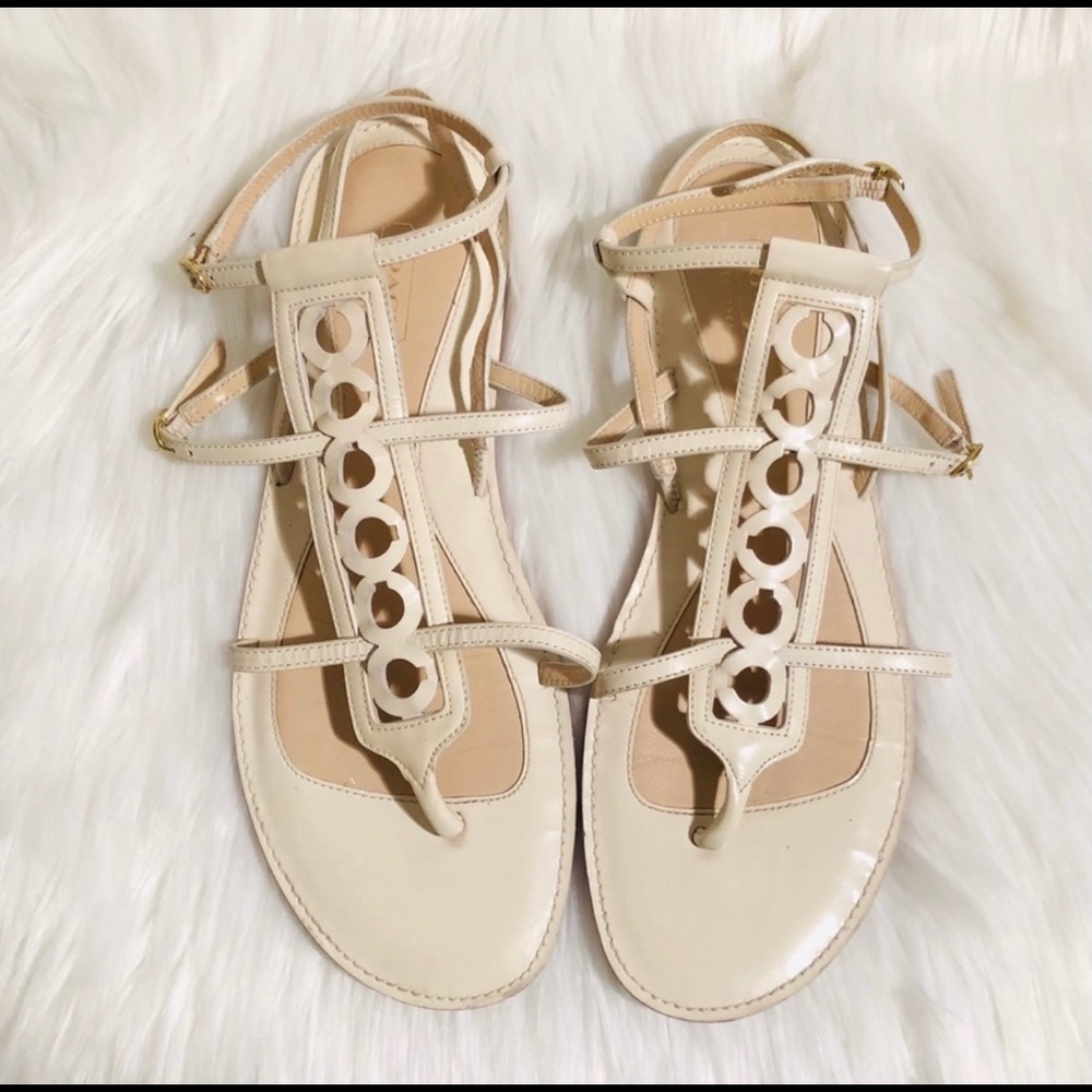 Coach Geralynn Gladiator Sandals Cream size 9